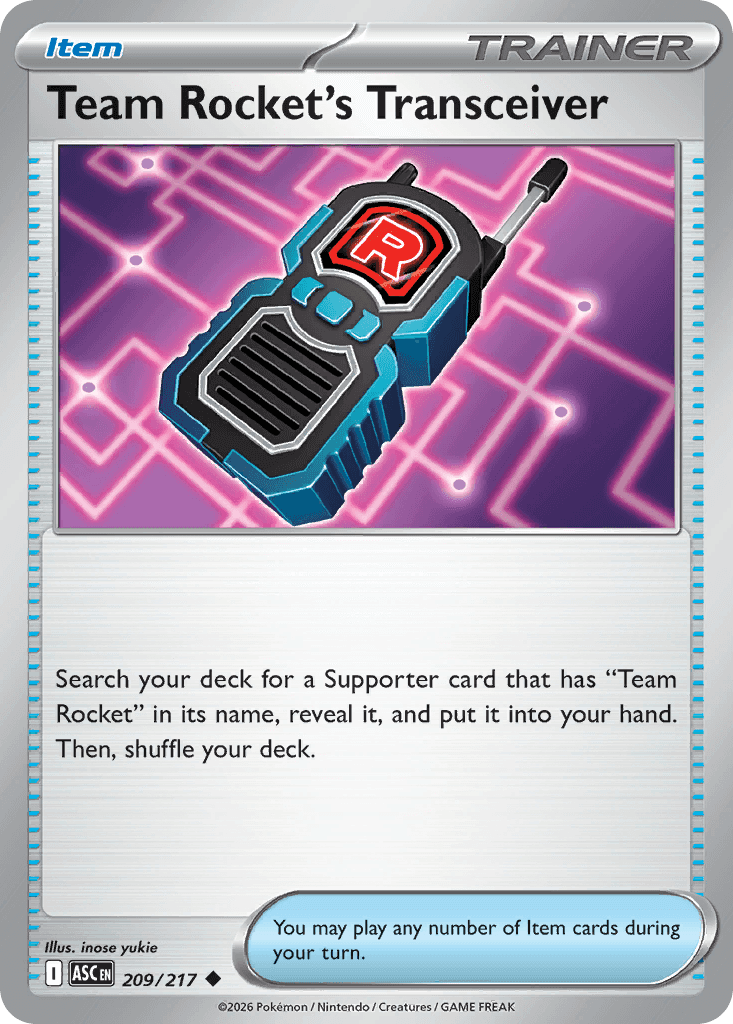 Team Rocket's Transceiver from Ascended Heroes
