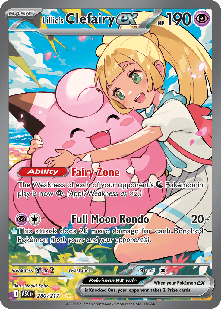 Lillie's Clefairy ex from Ascended Heroes