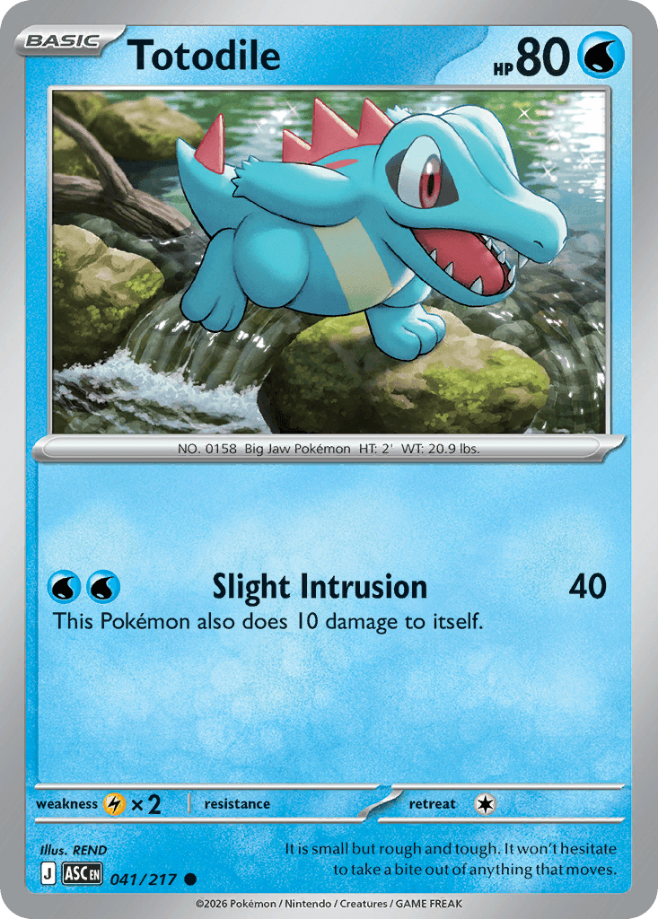 Totodile from Ascended Heroes