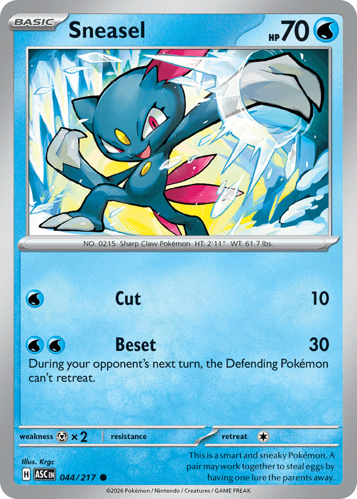Sneasel from Ascended Heroes