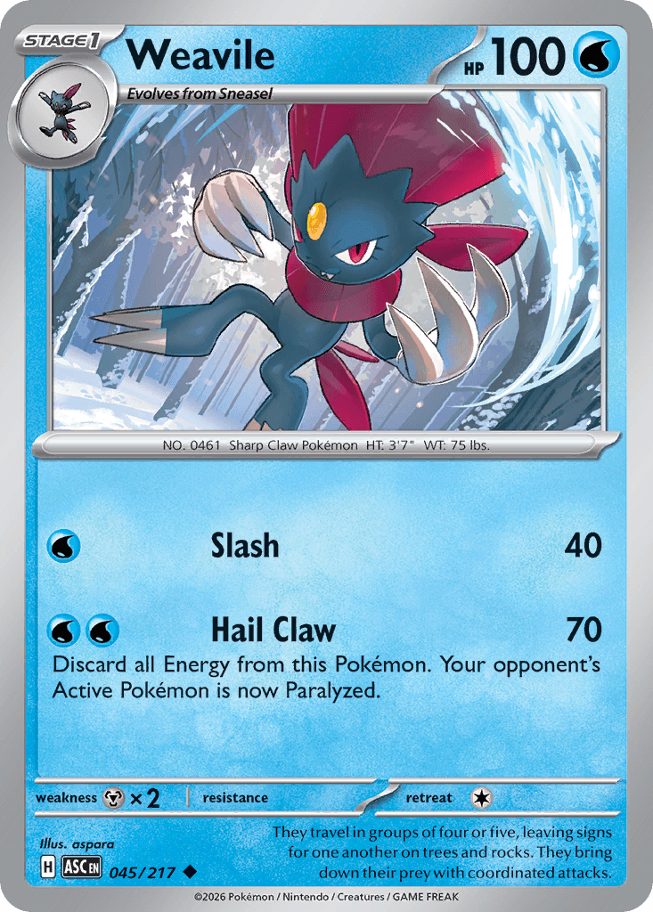 Weavile from Ascended Heroes