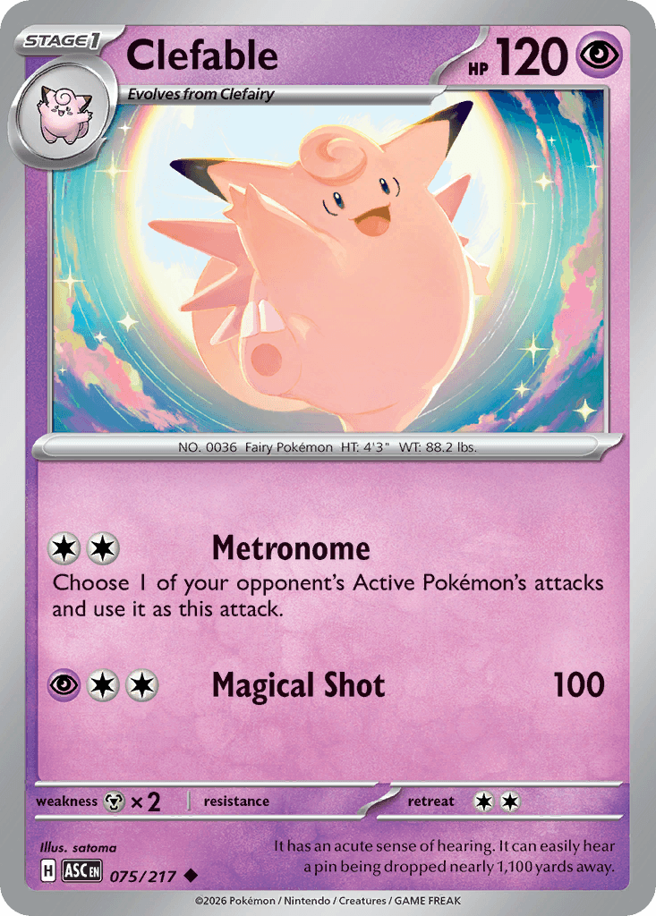 Clefable from Ascended Heroes