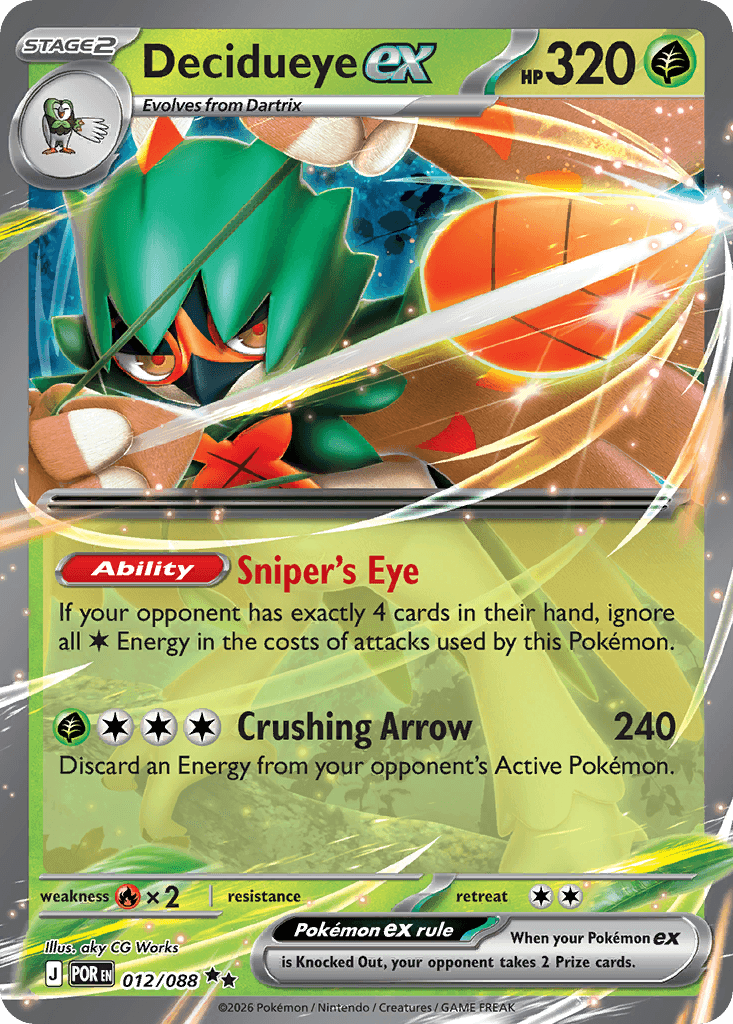Decidueye ex from Perfect Order