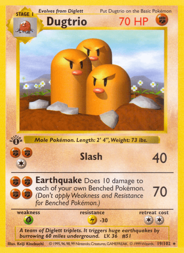 Dugtrio from Base Set