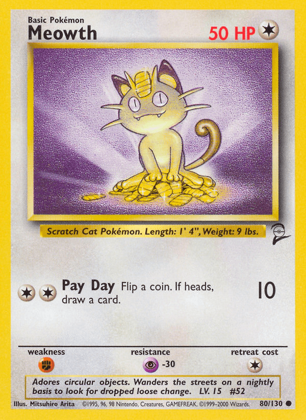 Meowth from Base Set 2