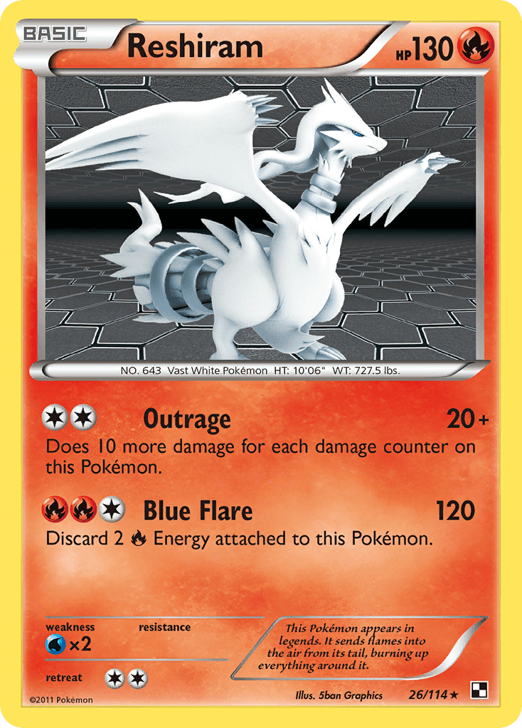 Reshiram from Black & White