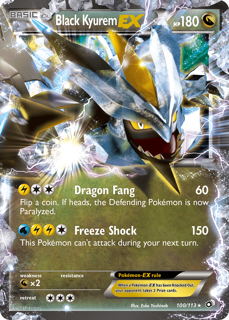 Black Kyurem-EX from Legendary Treasures