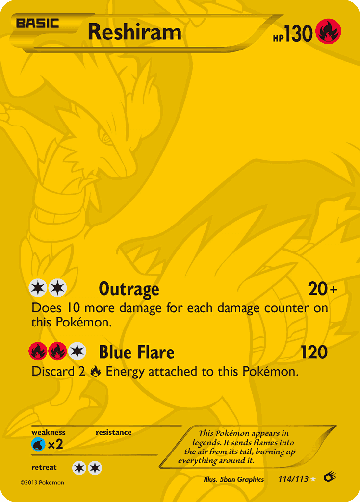 Reshiram from Legendary Treasures