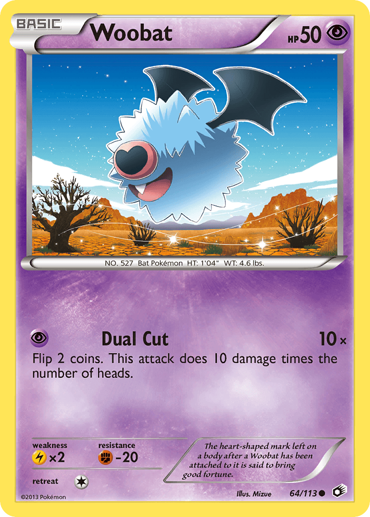 Woobat from Legendary Treasures