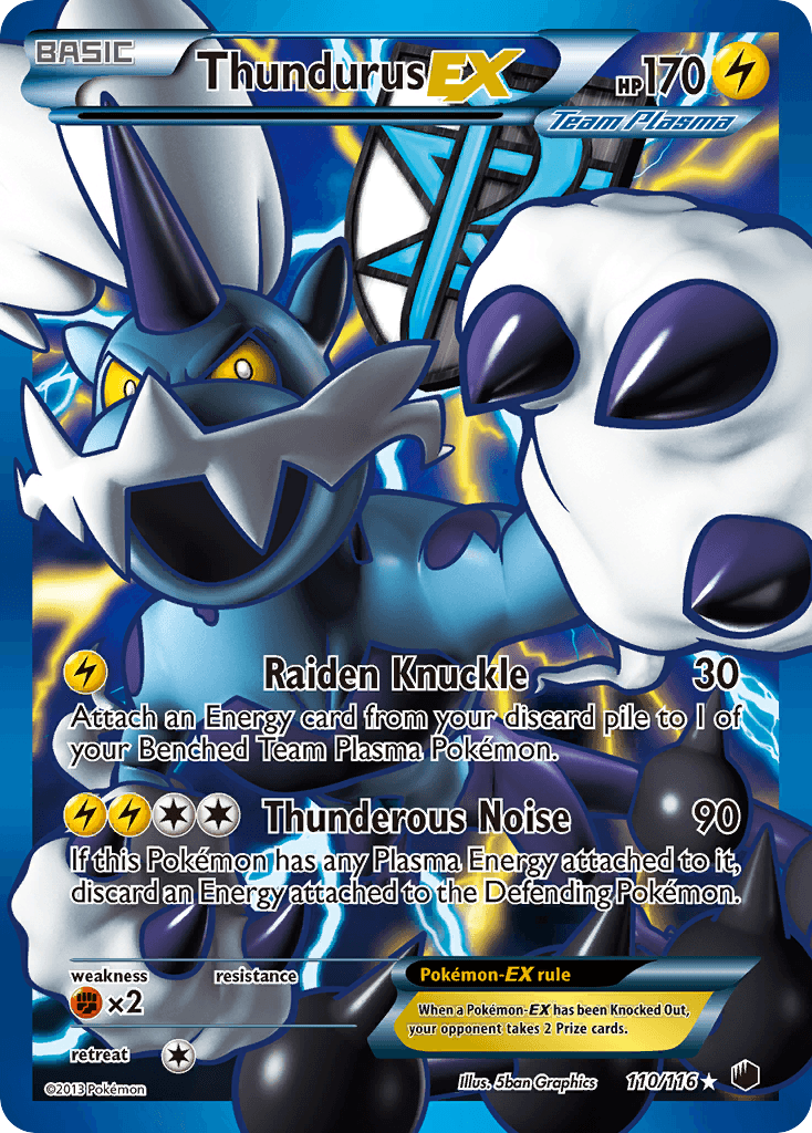 Thundurus-EX from Plasma Freeze