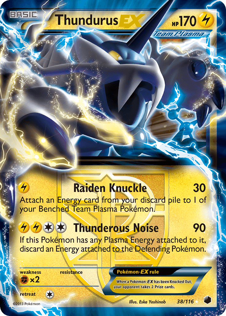 Thundurus-EX from Plasma Freeze