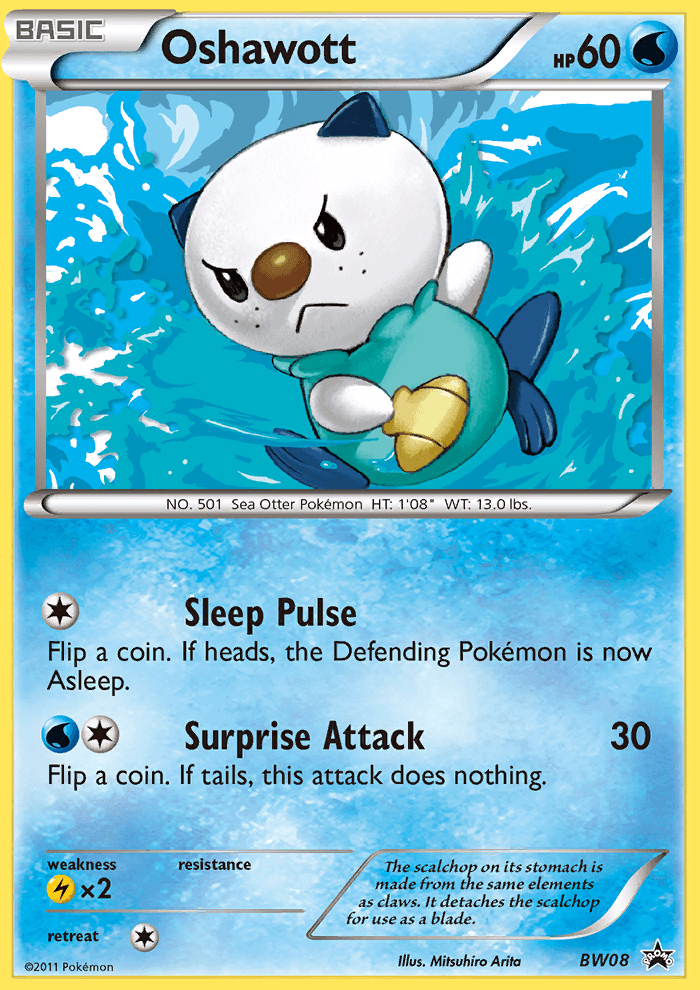 Oshawott from BW Black Star Promos