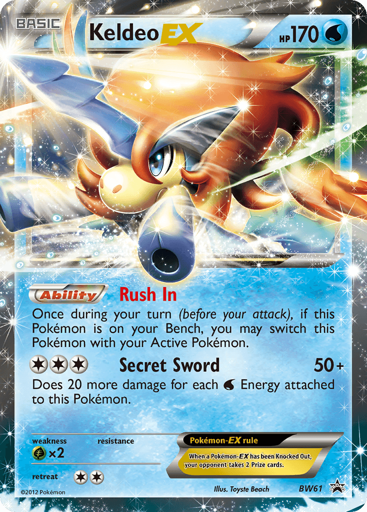 Keldeo-EX from BW Black Star Promos