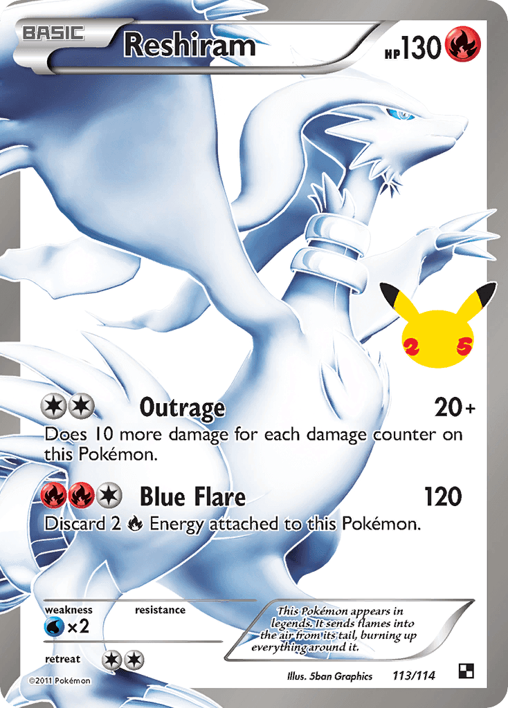 Reshiram from Celebrations: Classic Collection