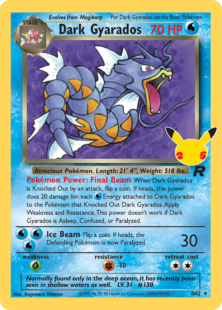 Dark Gyarados from Celebrations: Classic Collection