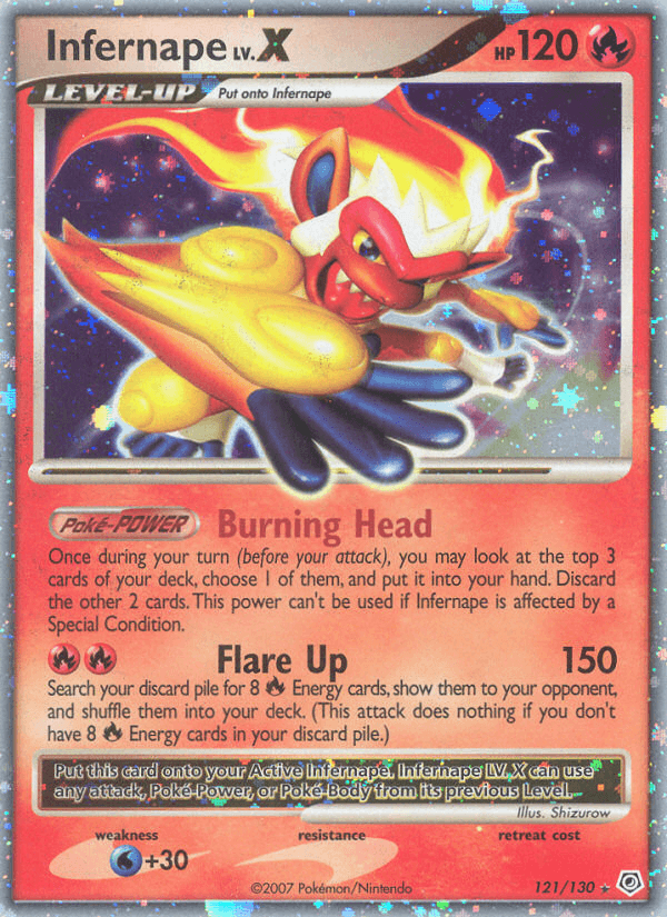 Infernape LV.X from Diamond & Pearl