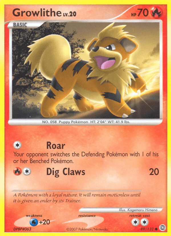Growlithe from Secret Wonders
