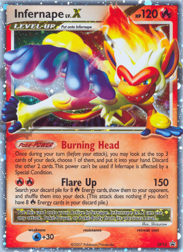 Infernape LV.X from DP Black Star Promos