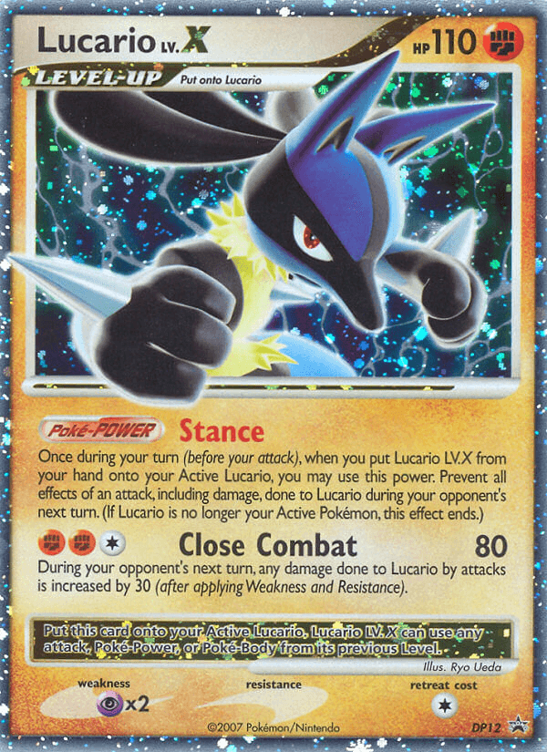Lucario LV.X from DP Black Star Promos