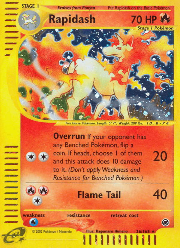 Rapidash from Expedition Base Set