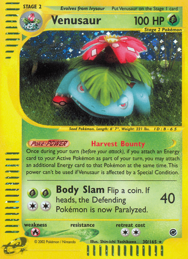 Venusaur from Expedition Base Set