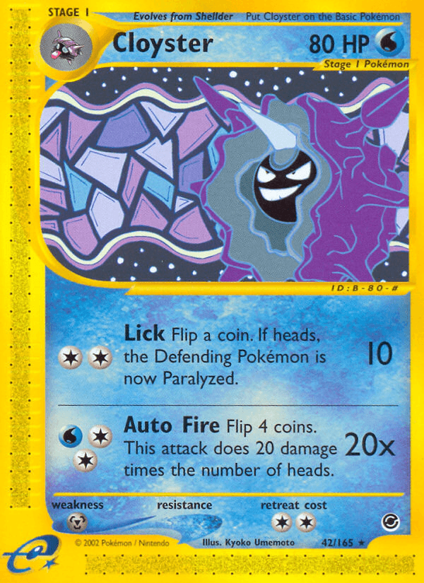 Cloyster from Expedition Base Set