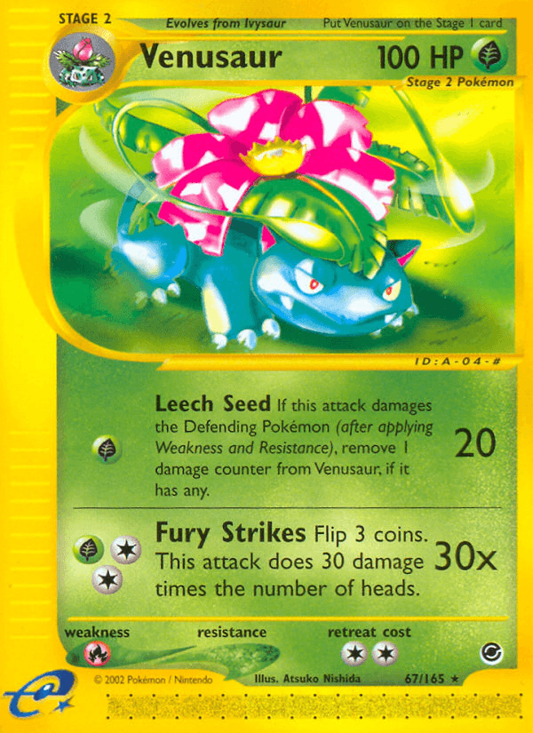 Venusaur from Expedition Base Set