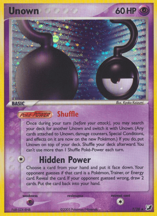 Unown from Unseen Forces