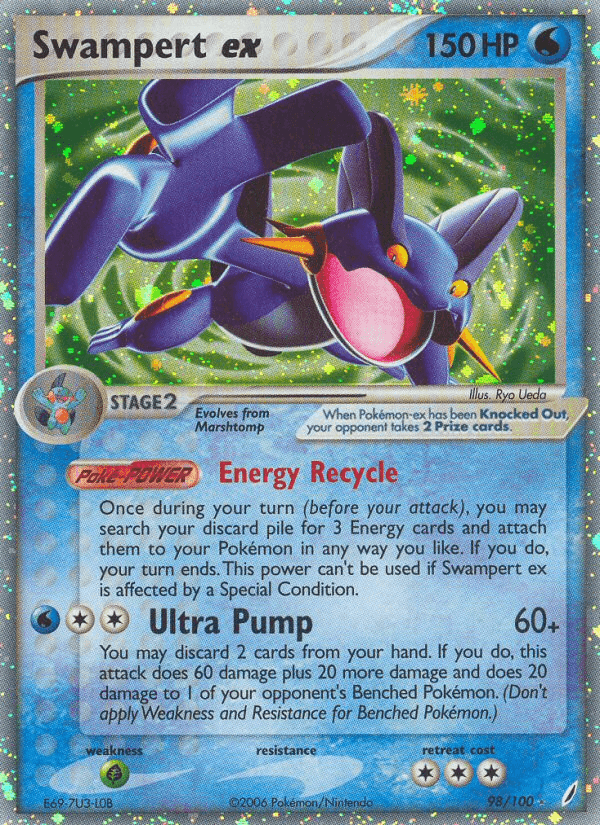 Swampert ex from Crystal Guardians