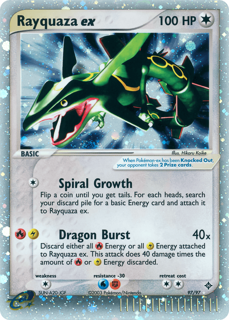 Rayquaza ex from Dragon