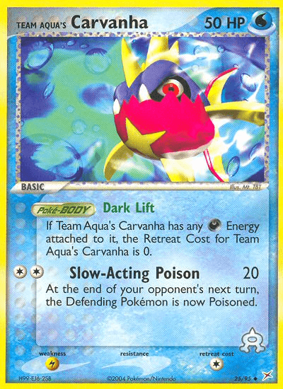 Team Aqua's Carvanha from Team Magma vs Team Aqua