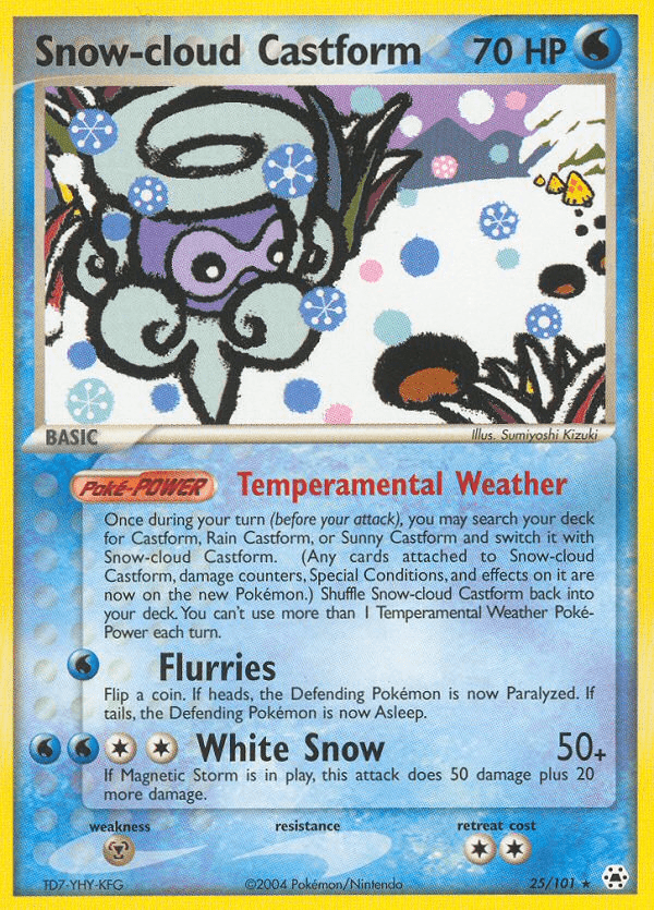 Snow-cloud Castform from Hidden Legends