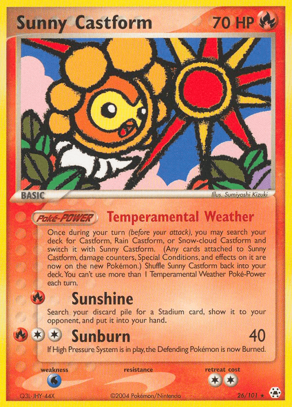 Sunny Castform from Hidden Legends