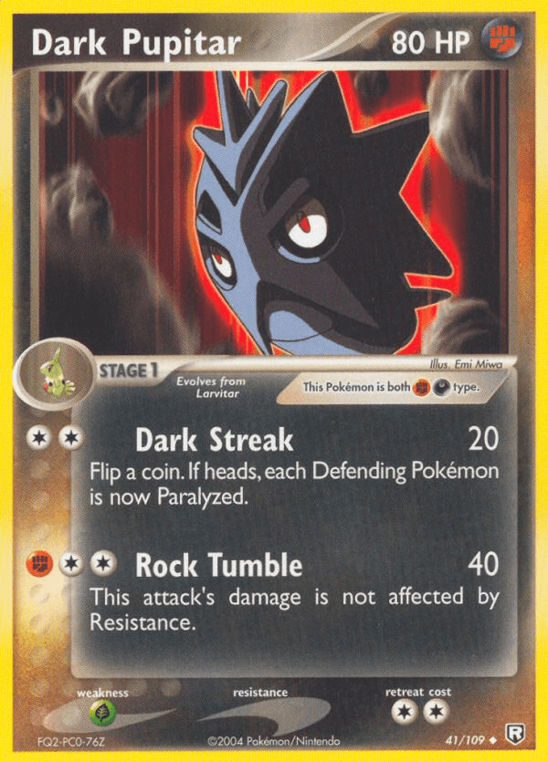 Dark Pupitar from Team Rocket Returns