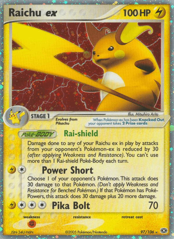 Raichu ex from Emerald