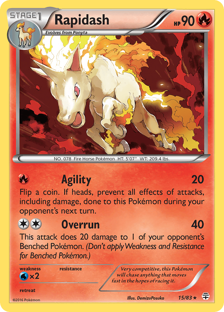Rapidash from Generations