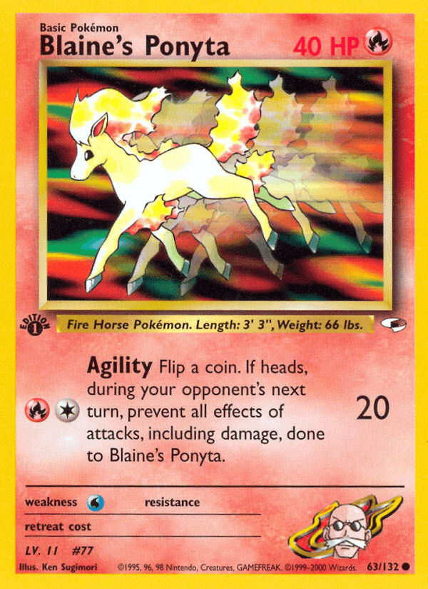 Blaine's Ponyta from Gym Heroes