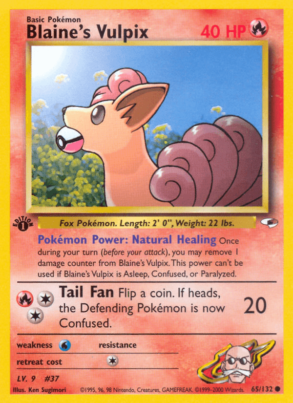 Blaine's Vulpix from Gym Heroes