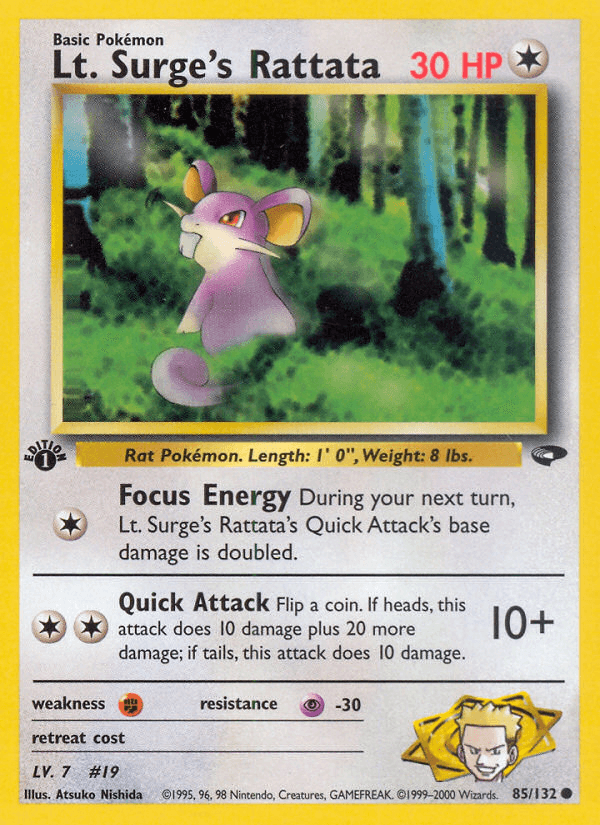Lt. Surge's Rattata from Gym Challenge
