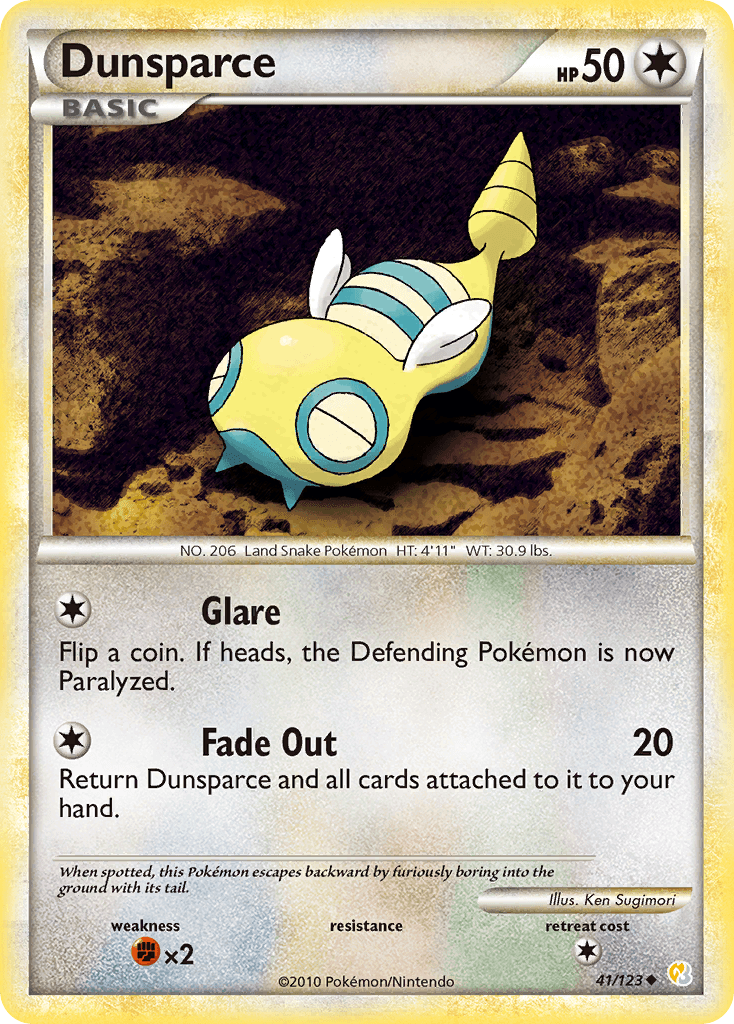 Dunsparce from HeartGold & SoulSilver
