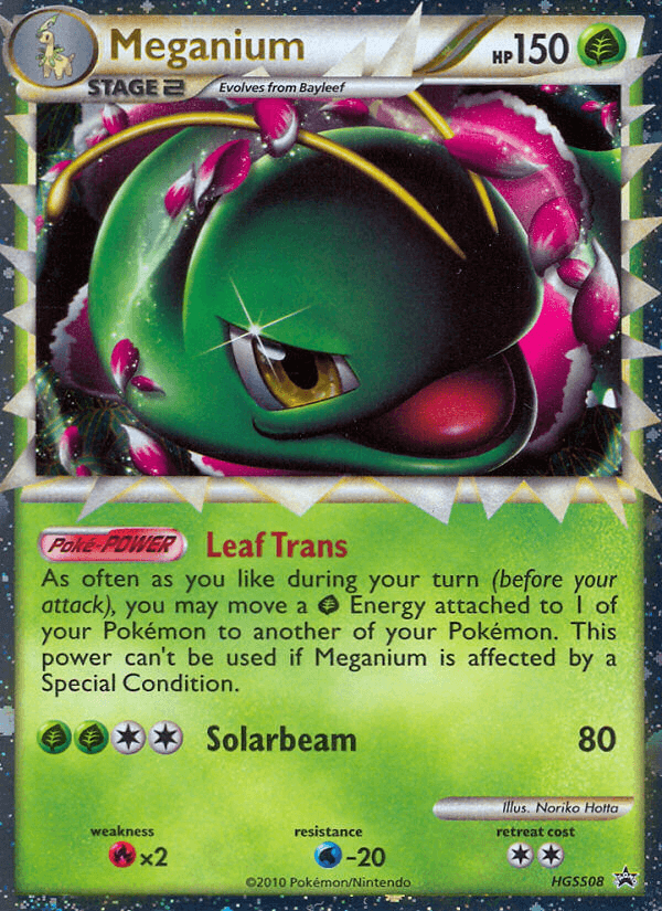 Meganium from HGSS Black Star Promos