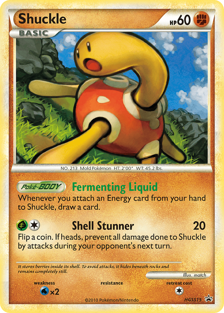 Shuckle from HGSS Black Star Promos