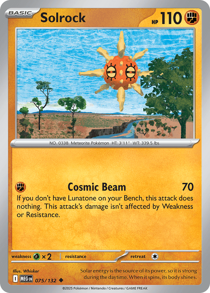Solrock from Mega Evolution