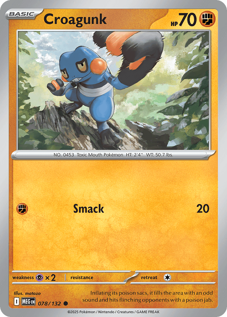 Croagunk from Mega Evolution