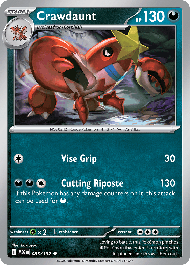 Crawdaunt from Mega Evolution