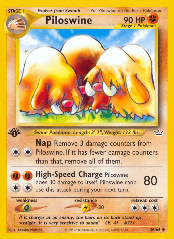 Piloswine from Neo Revelation