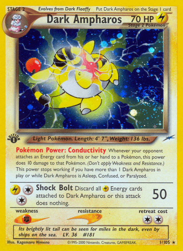 Dark Ampharos from Neo Destiny
