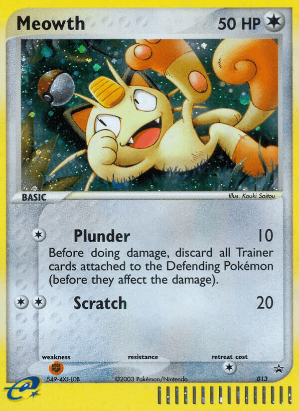 Meowth from Nintendo Black Star Promos