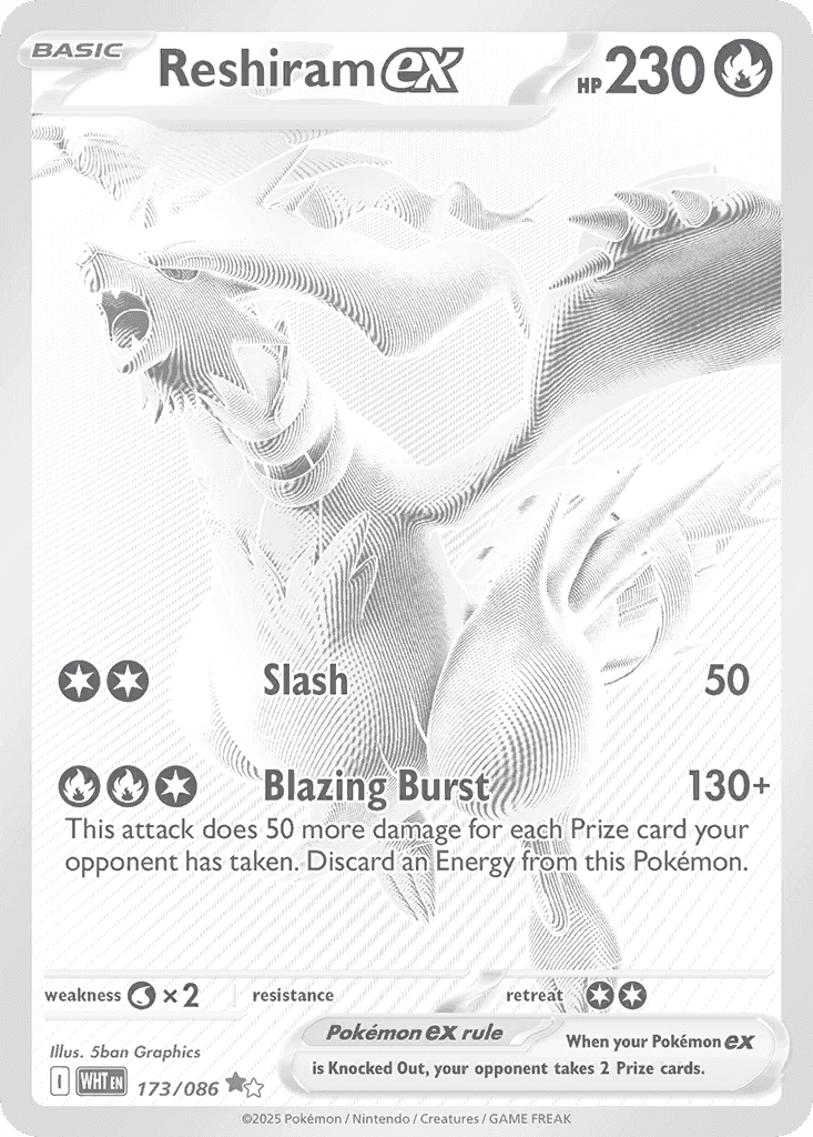 Reshiram ex from White Flare