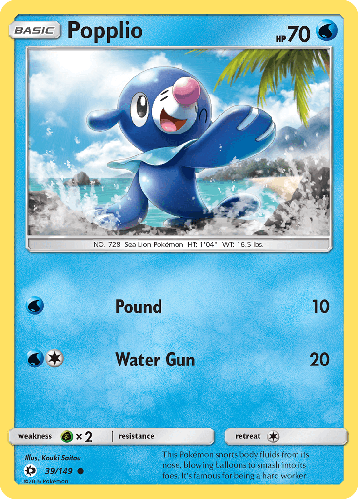 Popplio from Sun & Moon